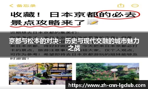 京都与松本的对决：历史与现代交融的城市魅力之战